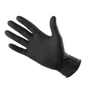 53 Latex gloves, black color
