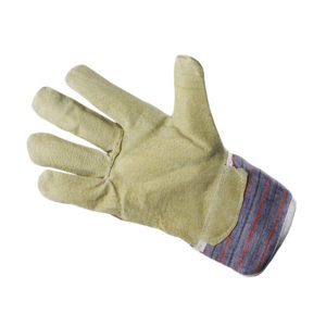 58 Cloth and grain leather glove